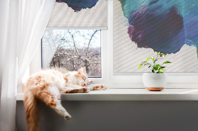 Modern roller blind Painted picture