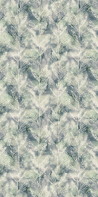 Roller blind for large window Sketch of a plant on a colored background