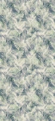 Roller blind for large window Sketch of a plant on a colored background