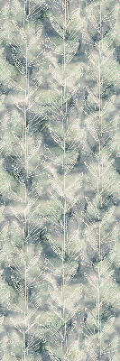Roller blind for large window Sketch of a plant on a colored background