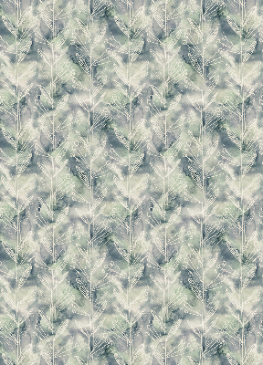 Roller blind for large window Sketch of a plant on a colored background