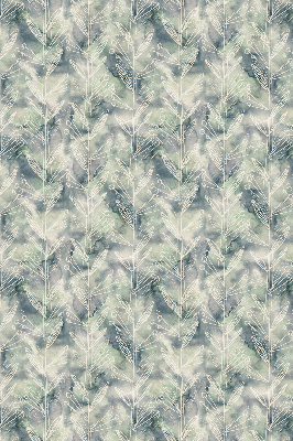Roller blind for large window Sketch of a plant on a colored background