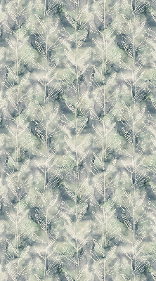 Roller blind for large window Sketch of a plant on a colored background