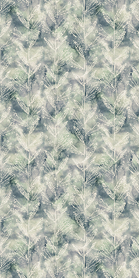 Roller blind for large window Sketch of a plant on a colored background