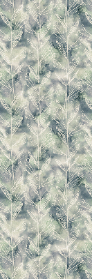 Roller blind for large window Sketch of a plant on a colored background