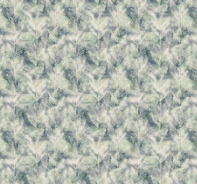 Roller blind for large window Sketch of a plant on a colored background