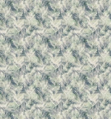 Roller blind for large window Sketch of a plant on a colored background