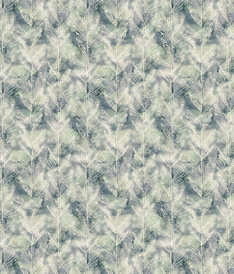 Roller blind for large window Sketch of a plant on a colored background