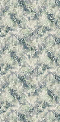 Roller blind for large window Sketch of a plant on a colored background