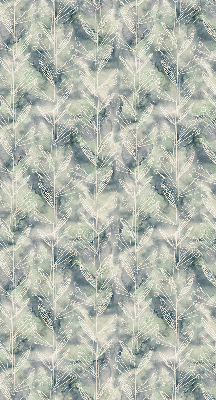 Roller blind for large window Sketch of a plant on a colored background
