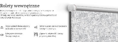 Fabric roller blind Sketch of the city