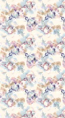 Modern roller blind Colorful painted flowers