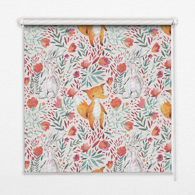 Roller blind for large window Animals and plants