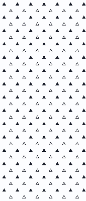 Fabric roller blind Triangles