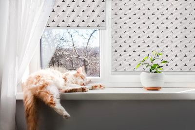 Fabric roller blind Triangles