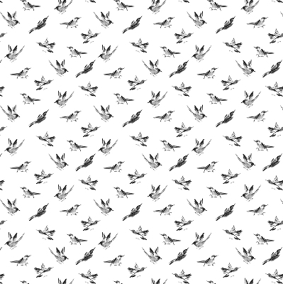 Modern roller blind Birds