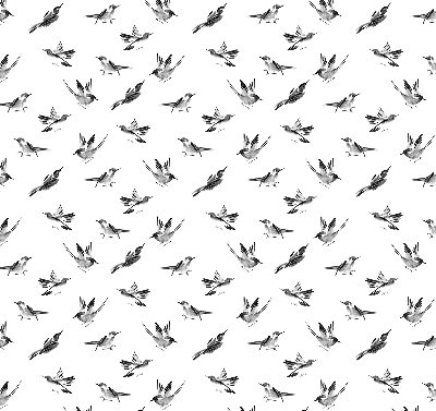 Modern roller blind Birds