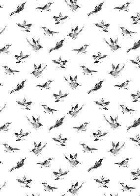 Modern roller blind Birds