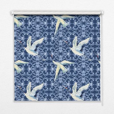 Modern roller blind Herons