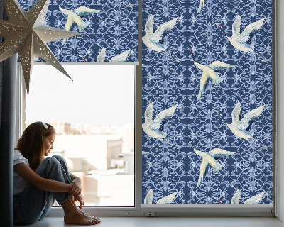 Modern roller blind Herons