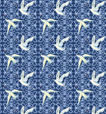 Modern roller blind Herons
