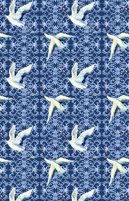 Modern roller blind Herons