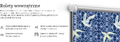 Modern roller blind Herons