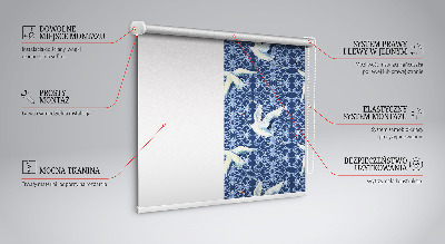 Modern roller blind Herons