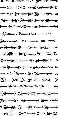 Fabric roller blind Sketch of arrows