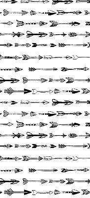 Fabric roller blind Sketch of arrows