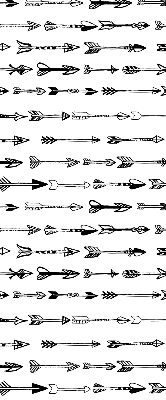 Fabric roller blind Sketch of arrows