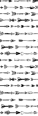 Fabric roller blind Sketch of arrows