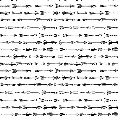 Fabric roller blind Sketch of arrows