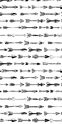 Fabric roller blind Sketch of arrows