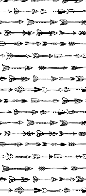 Fabric roller blind Sketch of arrows