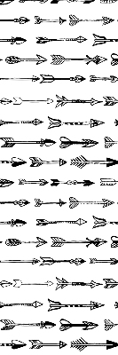 Fabric roller blind Sketch of arrows