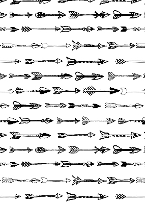 Fabric roller blind Sketch of arrows