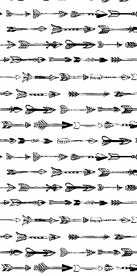 Fabric roller blind Sketch of arrows