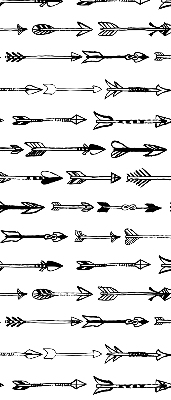 Fabric roller blind Sketch of arrows