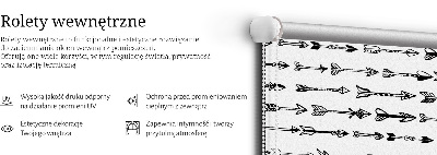 Fabric roller blind Sketch of arrows