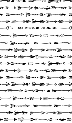 Fabric roller blind Sketch of arrows