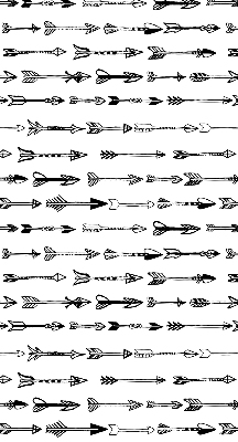 Fabric roller blind Sketch of arrows