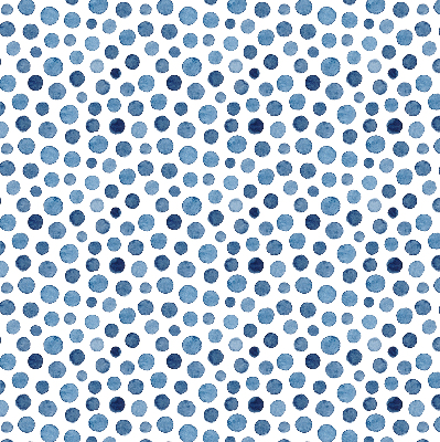Modern roller blind Blue dots