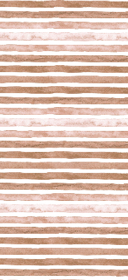 Fabric roller blind Brown painted stripes