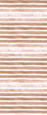 Fabric roller blind Brown painted stripes