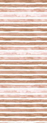 Fabric roller blind Brown painted stripes