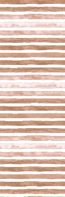 Fabric roller blind Brown painted stripes