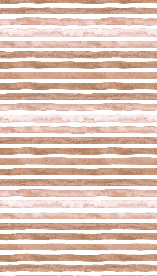 Fabric roller blind Brown painted stripes