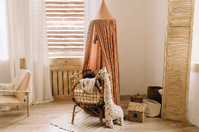 Fabric roller blind Brown painted stripes