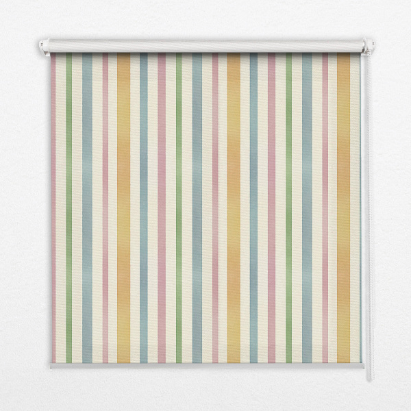 Modern roller blind Colorful vertical stripes
